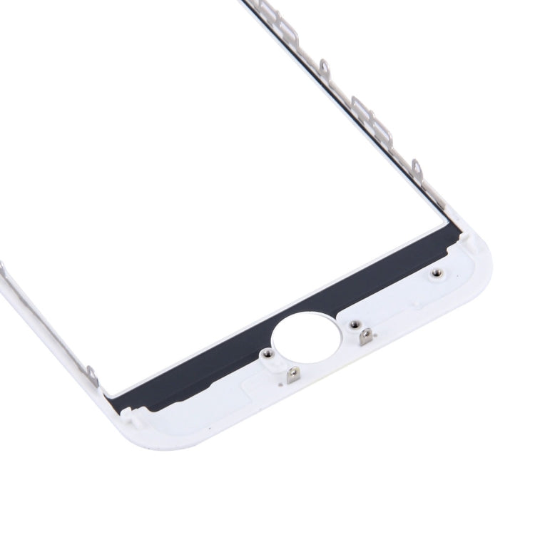 Lentille extérieure en verre de l'écran avant avec cadre de lunette d'écran LCD avant et adhésif OCA optiquement transparent pour iPhone 7 Plus