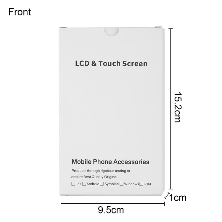 Boîte blanche d'emballage en carton de 50 pièces pour écran LCD et numériseur iPhone 8/7, assemblage complet