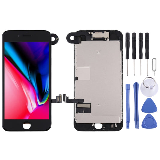 L'assemblage complet de l'écran LCD et du numériseur comprend une caméra frontale pour iPhone 8