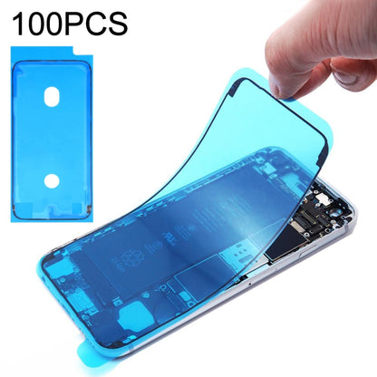 Autocollants adhésifs imperméables pour cadre LCD, 100 pièces, pour iPhone 8