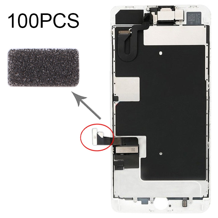 100 tampons de coton pour écran LCD pour iPhone 8