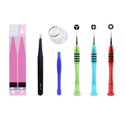 JIAFA JF-8163 Ensemble d'outils de réparation de batterie 7 en 1 pour iPhone 8