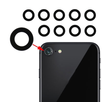Objectif de caméra arrière 10 PCS pour iPhone 8