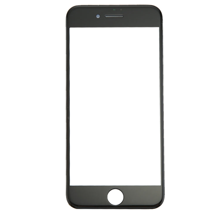 Lentille extérieure en verre de l'écran avant avec cadre de lunette d'écran LCD avant pour iPhone 8