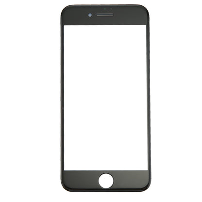Lentille extérieure en verre de l'écran avant avec cadre de lunette d'écran LCD avant pour iPhone 8
