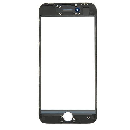 Lentille extérieure en verre de l'écran avant avec cadre de lunette d'écran LCD avant pour iPhone 8