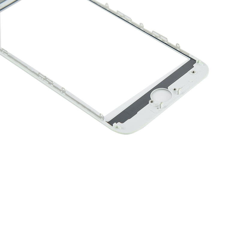 Lentille extérieure en verre de l'écran avant avec cadre de lunette d'écran LCD avant et adhésif OCA optiquement transparent pour iPhone 8