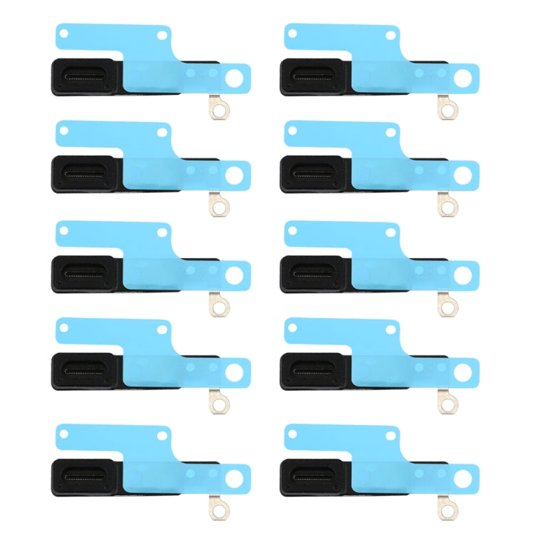 10 pièces pour iPhone 8, couvercles en maille pour récepteur d'écouteurs + autocollants adhésifs pour récepteur d'écouteurs