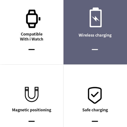 Chargeur sans fil magnétique portable universel K02 pour Apple Watch Series 6/5/SE/4/3/2/1