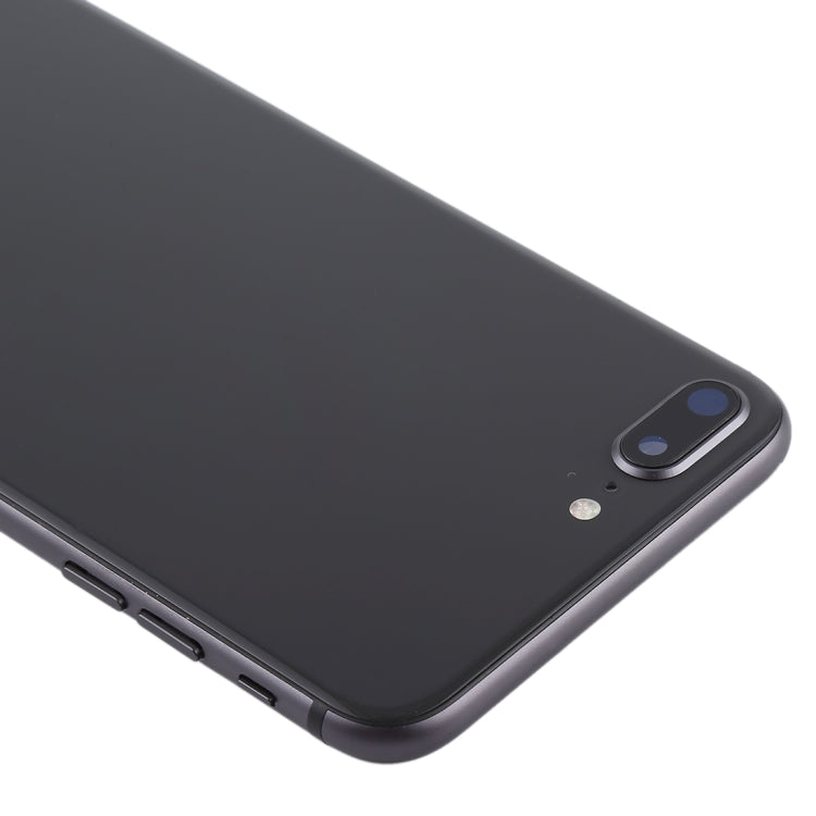 Ensemble couvercle arrière de la batterie avec touches latérales, vibrateur, sonnerie de haut-parleur, bouton d'alimentation, bouton de volume, câble flexible et plateau pour cartes pour iPhone 8 Plus