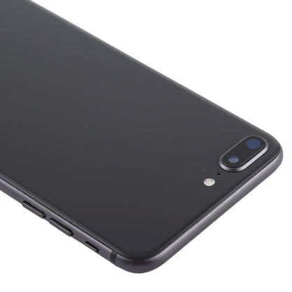 Ensemble couvercle arrière de la batterie avec touches latérales, vibrateur, sonnerie de haut-parleur, bouton d'alimentation, bouton de volume, câble flexible et plateau pour cartes pour iPhone 8 Plus