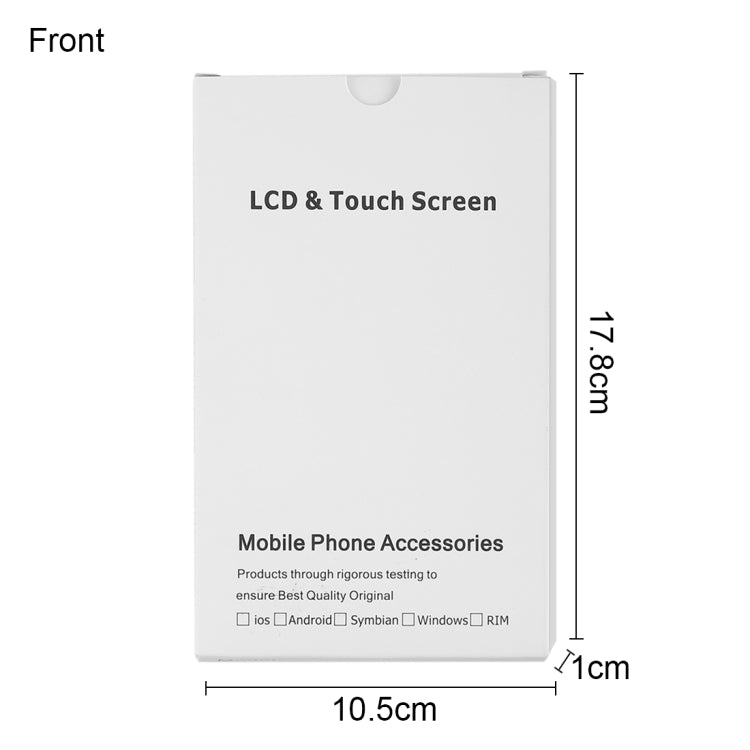 Boîte blanche d'emballage en carton de 50 pièces pour écran LCD et numériseur iPhone 8 Plus/7 Plus, assemblage complet