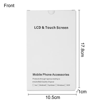 Boîte blanche d'emballage en carton de 50 pièces pour écran LCD et numériseur iPhone 8 Plus/7 Plus, assemblage complet