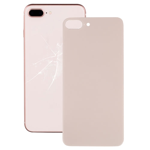Couvercle de batterie arrière en verre avec grand trou de caméra, remplacement facile, avec adhésif pour iPhone 8 Plus