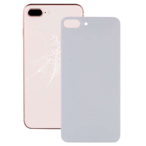 Couvercle de batterie arrière en verre avec grand trou de caméra, remplacement facile, avec adhésif pour iPhone 8 Plus