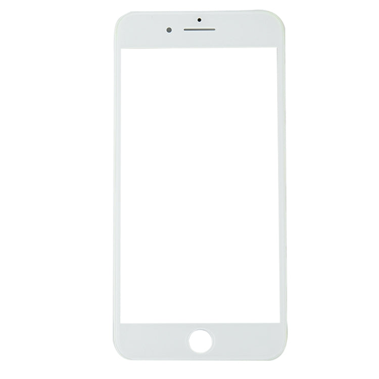 Lentille extérieure en verre de l'écran avant avec cadre de lunette d'écran LCD avant et adhésif OCA optiquement transparent pour iPhone 8 Plus