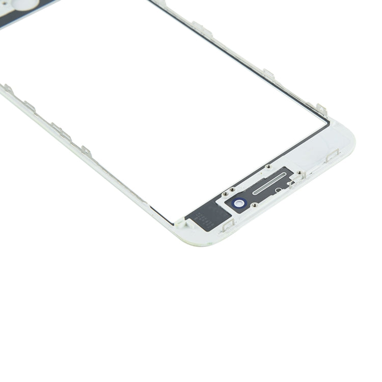 Lentille extérieure en verre de l'écran avant avec cadre de lunette d'écran LCD avant et adhésif OCA optiquement transparent pour iPhone 8 Plus