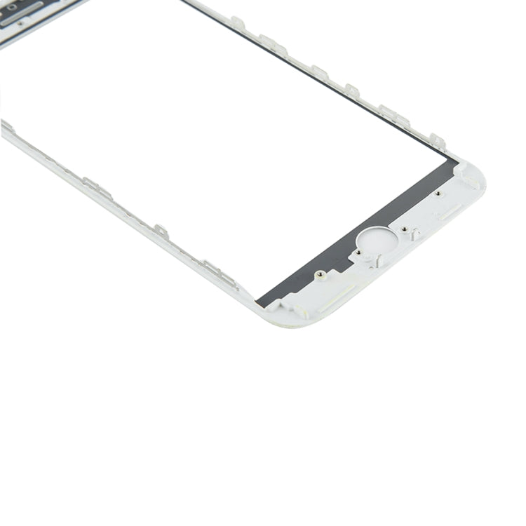 Lentille extérieure en verre de l'écran avant avec cadre de lunette d'écran LCD avant et adhésif OCA optiquement transparent pour iPhone 8 Plus