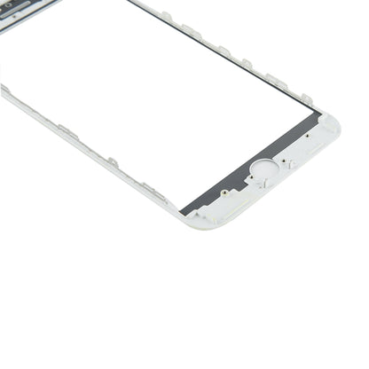 Lentille extérieure en verre de l'écran avant avec cadre de lunette d'écran LCD avant et adhésif OCA optiquement transparent pour iPhone 8 Plus