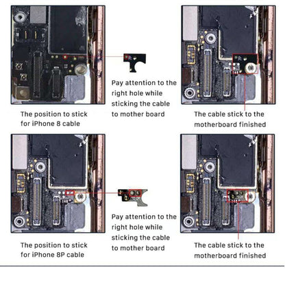 Nouveau bouton d'accueil design (2 ème) avec câble flexible pour iPhone 8 Plus/7 Plus/8/7