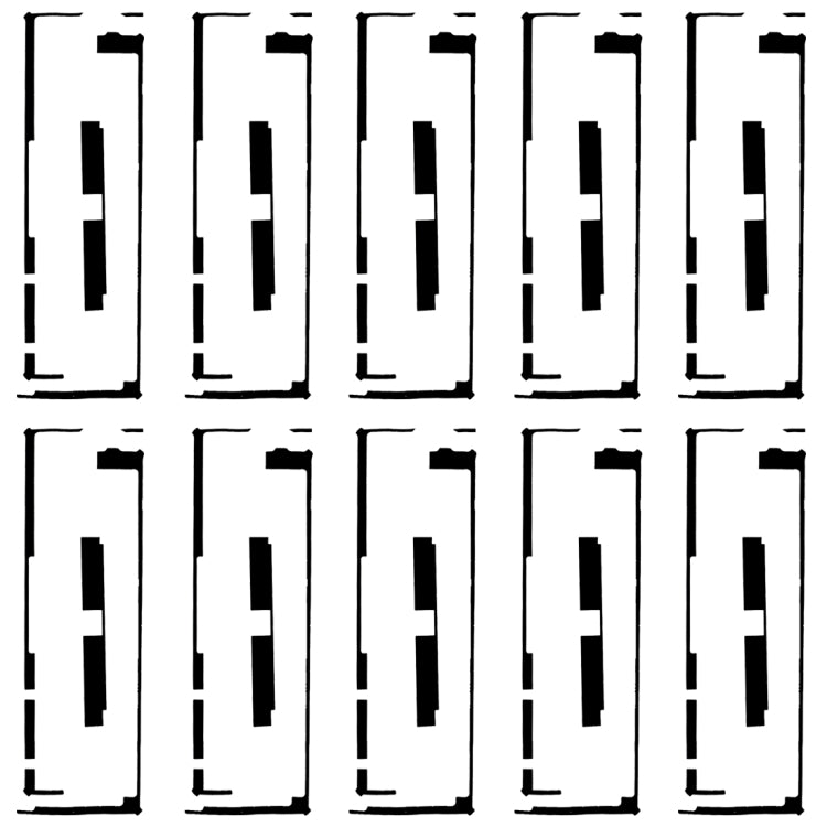 10 PCS pour iPad 4 / Nouvel iPad (iPad 3) Adhésif pour numériseur à écran tactile