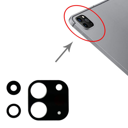 1 ensemble d'objectif de caméra arrière pour iPad Pro 12,9 pouces 2021 (5e génération) A2379 A2461 A2462
