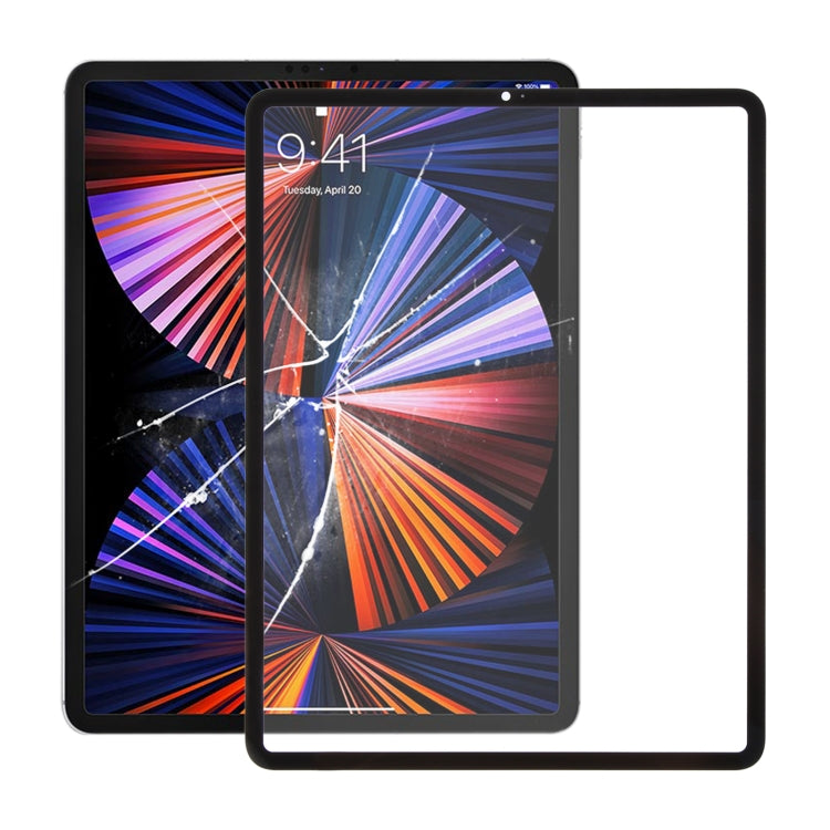 Lentille extérieure en verre pour écran avant, pour iPad Pro 12.9 2021 5e/2022 6e, avec adhésif OCA optiquement transparent