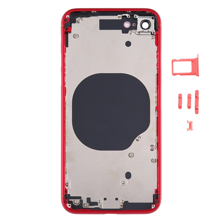 Couvercle arrière de la batterie avec couvercle d'objectif d'appareil photo, plateau de carte SIM et touches latérales pour iPhone SE 2020