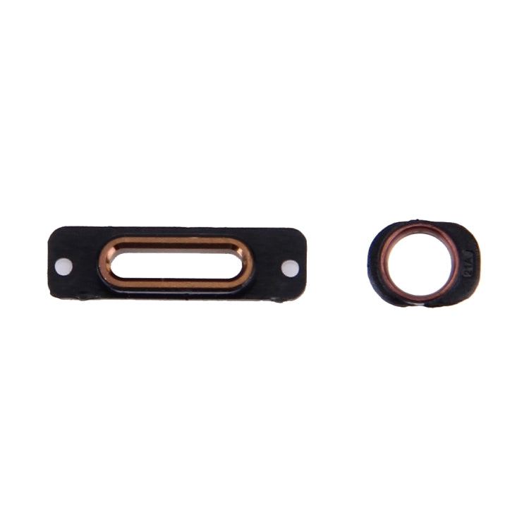10 PCS 2 en 1 pour iPhone SE Supports de retenue de port de chargement + anneaux de prise casque