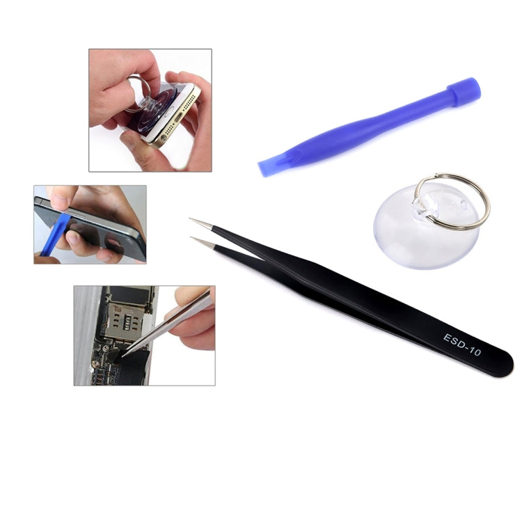 JIAFA JF-8165 Ensemble d'outils de réparation de batterie 6 en 1 pour iPhone SE & 5s & 5c & 5
