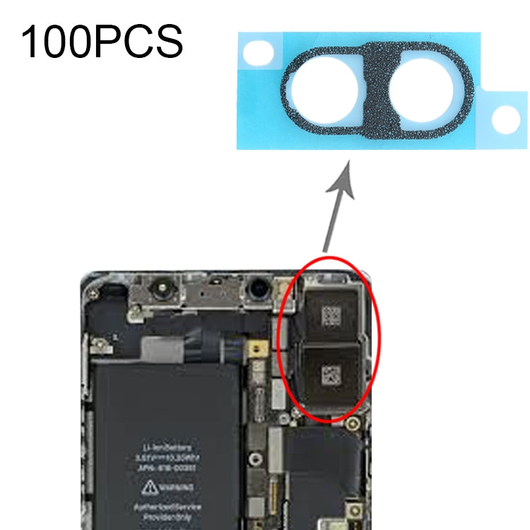 100 PCS Coussinets de Tranche de Mousse Éponge pour Appareil Photo Arrière pour iPhone X