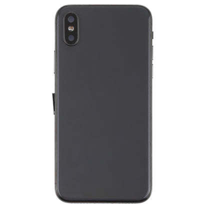 Ensemble couvercle arrière de la batterie avec touches latérales, vibrateur, sonnerie de haut-parleur, bouton d'alimentation, bouton de volume, câble flexible, plateau pour cartes et adhésif de batterie pour iPhone X