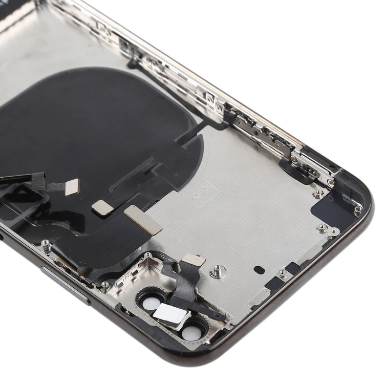 Ensemble couvercle arrière de la batterie avec touches latérales, vibrateur, sonnerie de haut-parleur, bouton d'alimentation, bouton de volume, câble flexible, plateau pour cartes et adhésif de batterie pour iPhone X