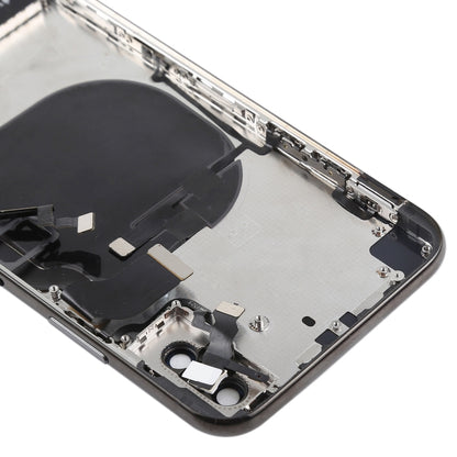 Ensemble couvercle arrière de la batterie avec touches latérales, vibrateur, sonnerie de haut-parleur, bouton d'alimentation, bouton de volume, câble flexible, plateau pour cartes et adhésif de batterie pour iPhone X