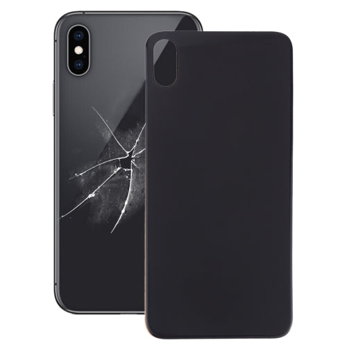 Couvercle de batterie arrière en verre avec grand trou de caméra, remplacement facile, avec adhésif pour iPhone X