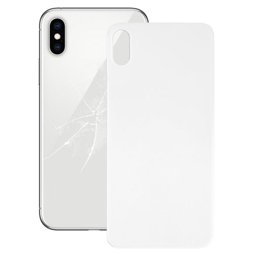 Couvercle de batterie arrière en verre avec grand trou de caméra, remplacement facile, avec adhésif pour iPhone X