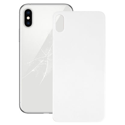 Couvercle de batterie arrière en verre avec grand trou de caméra, remplacement facile, avec adhésif pour iPhone X