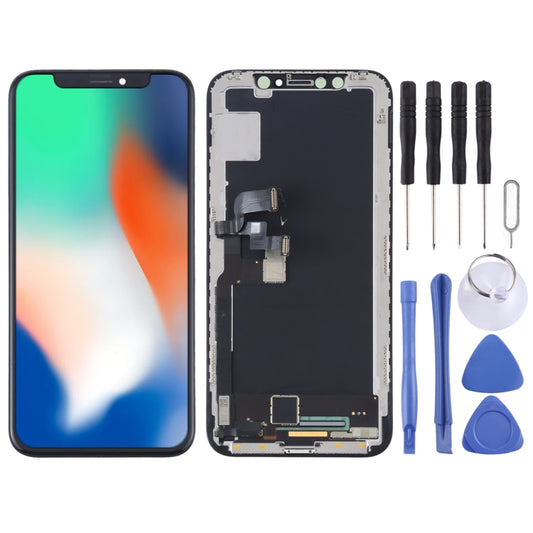 Ensemble complet d'écran LCD et de numériseur en matériau OLED d'origine pour iPhone X