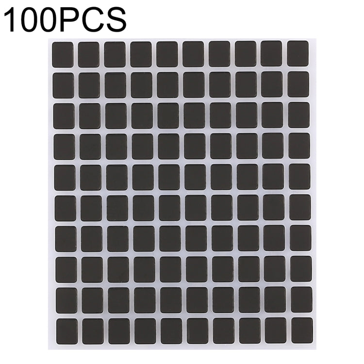 Autocollants noirs pour écran d'affichage 100 PCS pour iPhone X