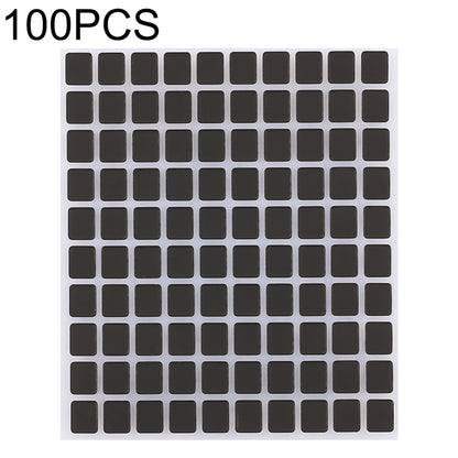 Autocollants noirs pour écran d'affichage 100 PCS pour iPhone X