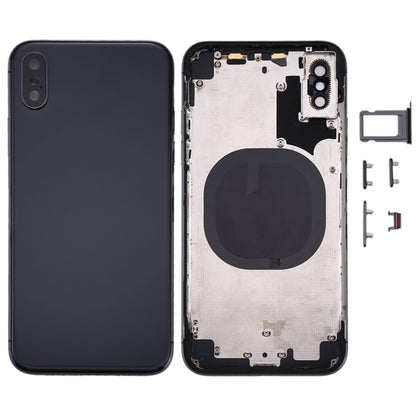 Couvercle du boîtier arrière avec plateau pour carte SIM et touches latérales pour iPhone X