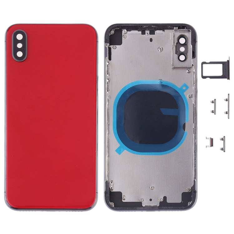 Couvercle du boîtier arrière avec plateau pour carte SIM et touches latérales pour iPhone X
