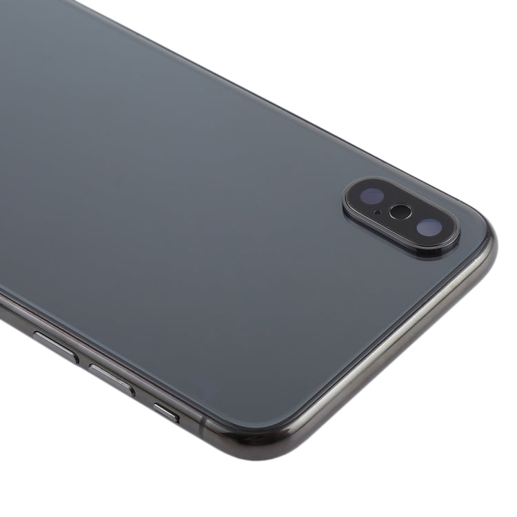 Ensemble de couvercle arrière de batterie avec touches latérales, module de chargement sans fil, bouton de volume, câble flexible et plateau de carte pour iPhone X