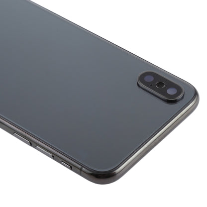 Ensemble de couvercle arrière de batterie avec touches latérales, module de chargement sans fil, bouton de volume, câble flexible et plateau de carte pour iPhone X