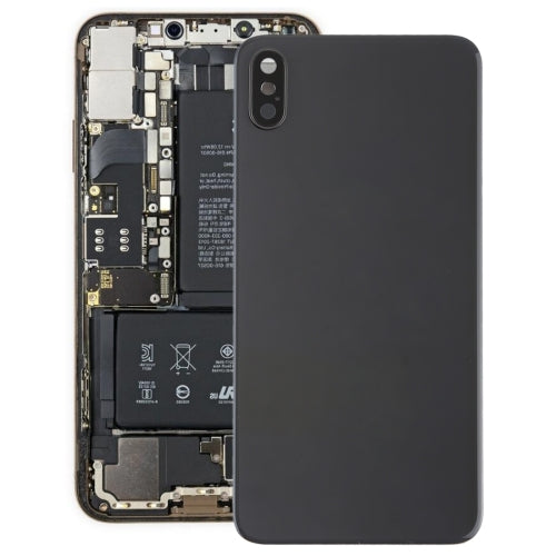 Couvercle arrière de la batterie avec lunette de caméra arrière, objectif et adhésif pour iPhone XS Max