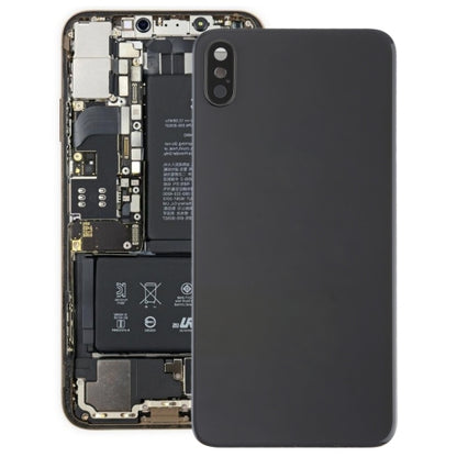 Couvercle arrière de la batterie avec lunette de caméra arrière, objectif et adhésif pour iPhone XS Max