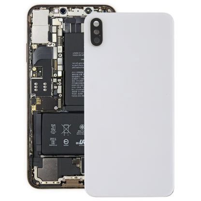 Couvercle arrière de la batterie avec lunette de caméra arrière, objectif et adhésif pour iPhone XS Max