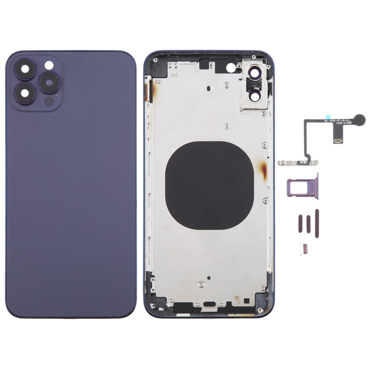 Coque arrière avec imitation d'apparence de l'iP14 Pro Max pour iPhone XS Max