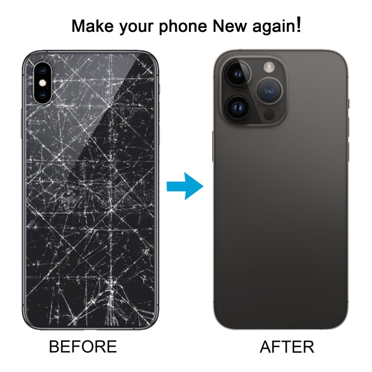 Coque arrière avec imitation d'apparence de l'iP14 Pro Max pour iPhone XS Max