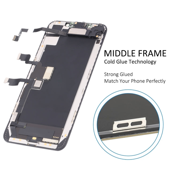 Écran LCD d'origine et numériseur complet avec câble flexible pour haut-parleur et écouteur pour iPhone XS Max